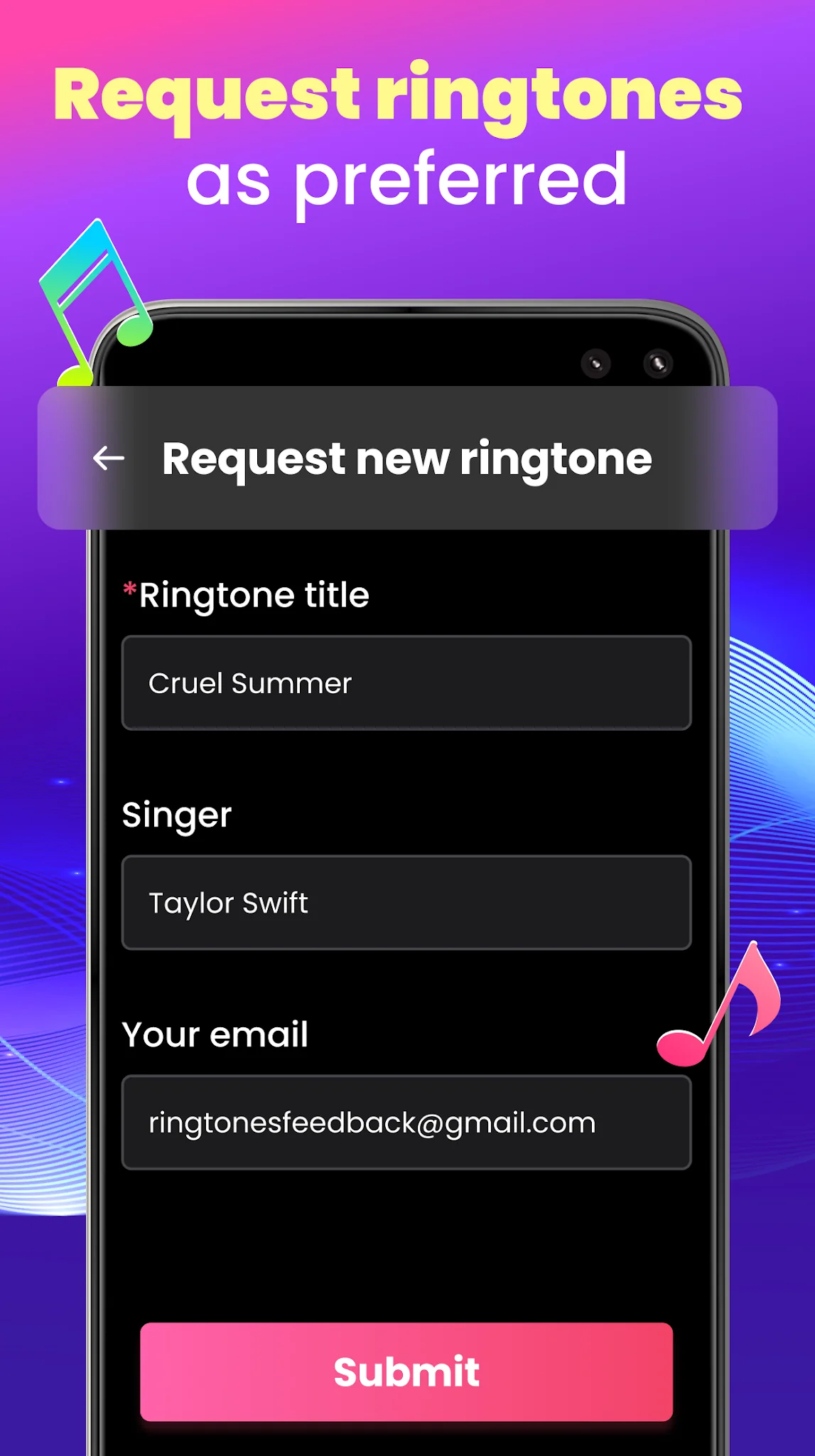 Снимка на екрана Ringtones for Android 5