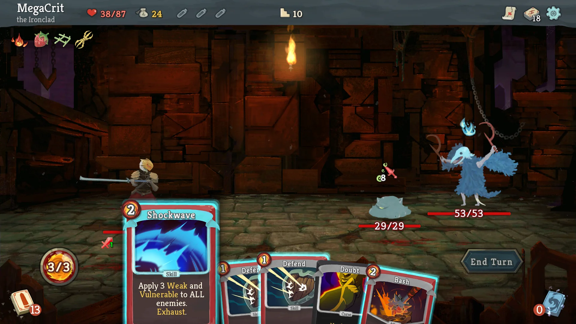 Tangkapan layar Slay the Spire 1