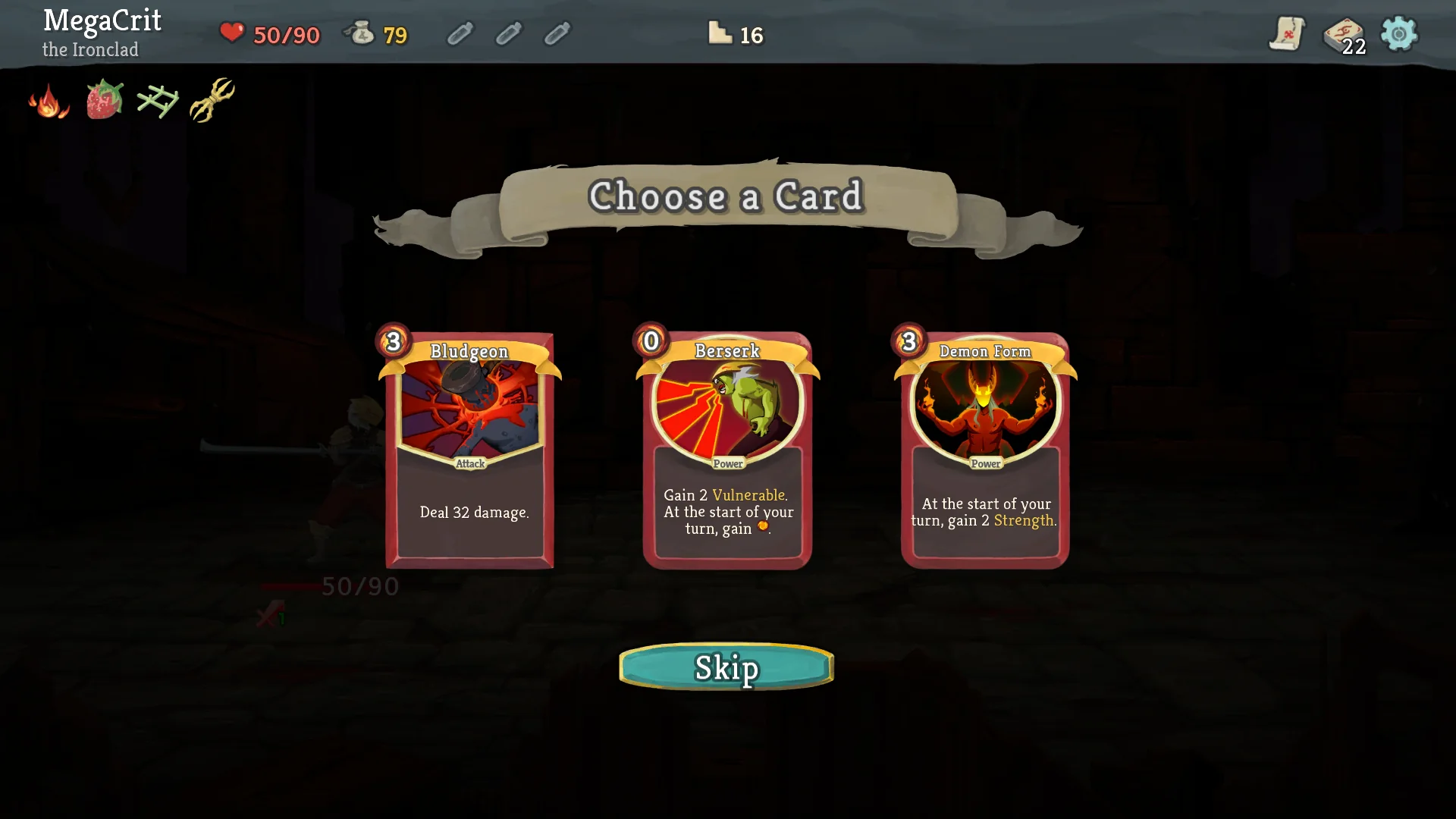 Tangkapan layar Slay the Spire 6