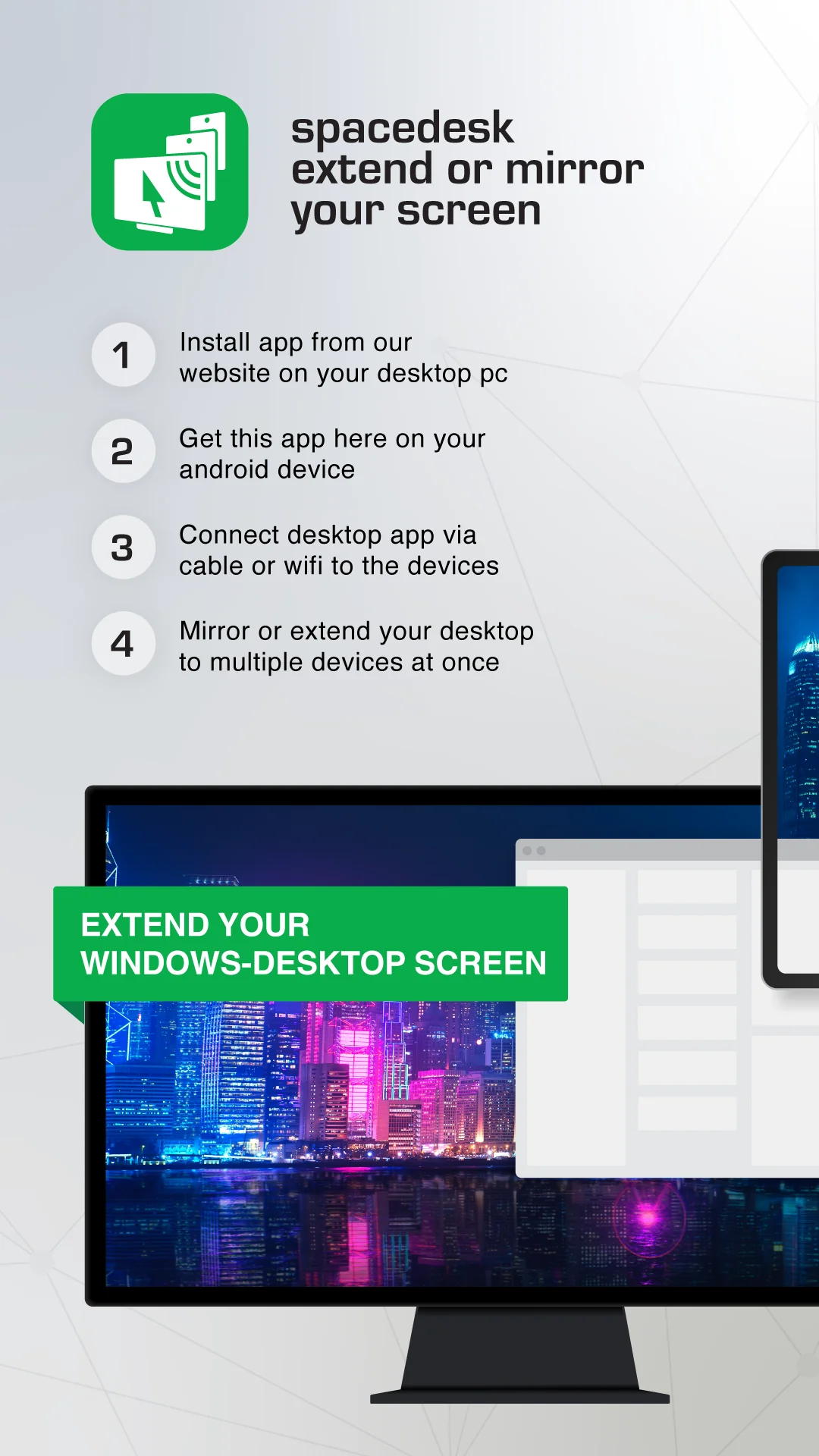 Captura de pantalla spacedesk - USB Display for PC 1