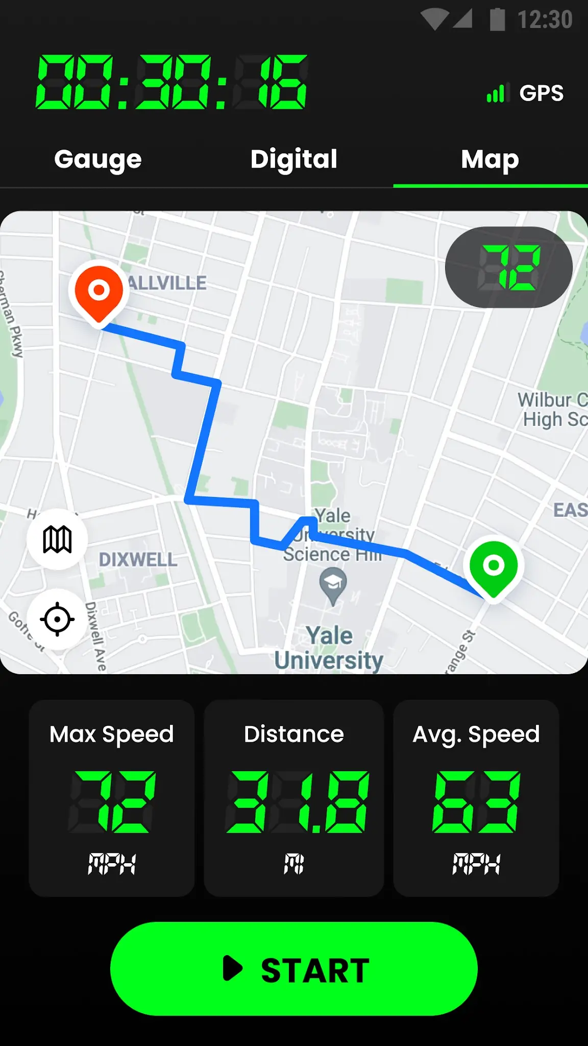 Screenshot Speedometer: GPS Speedometer 3