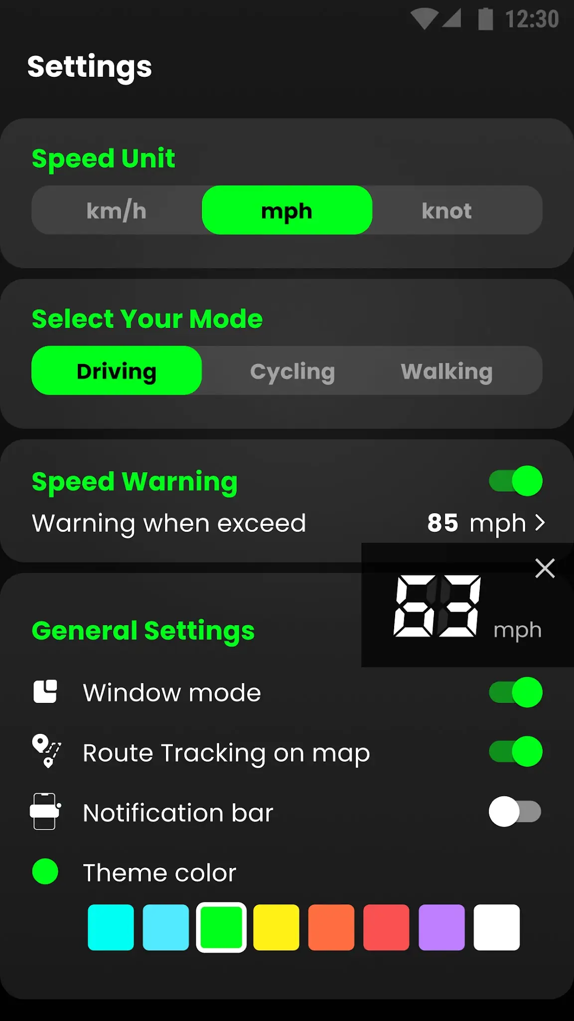 Screenshot Speedometer: GPS Speedometer 4