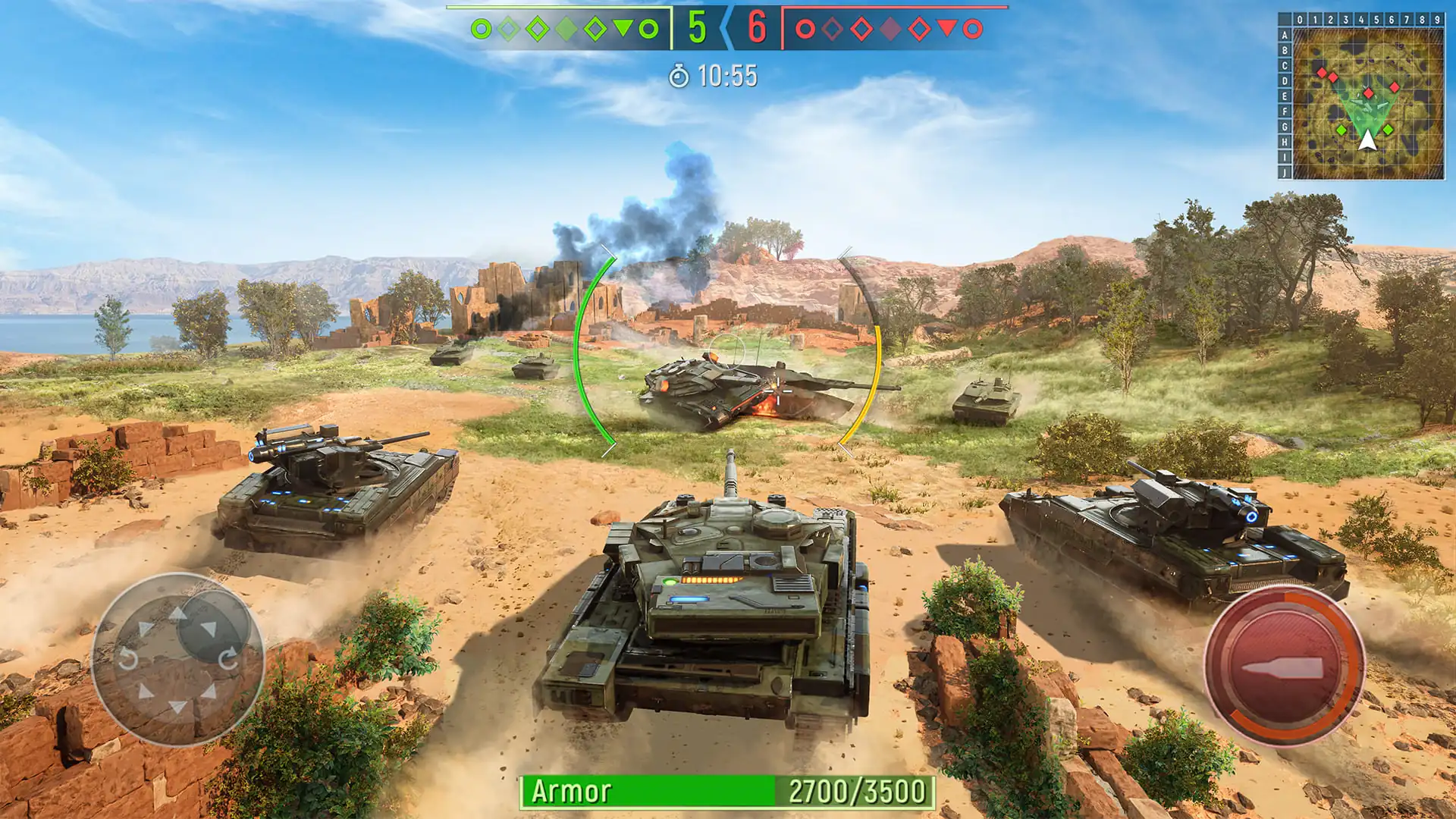 Screenshot Tank Force: War Tanks Games 1