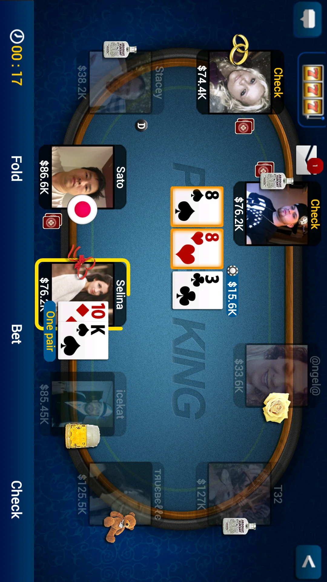 Tangkapan layar Texas Holdem Poker Pro 1