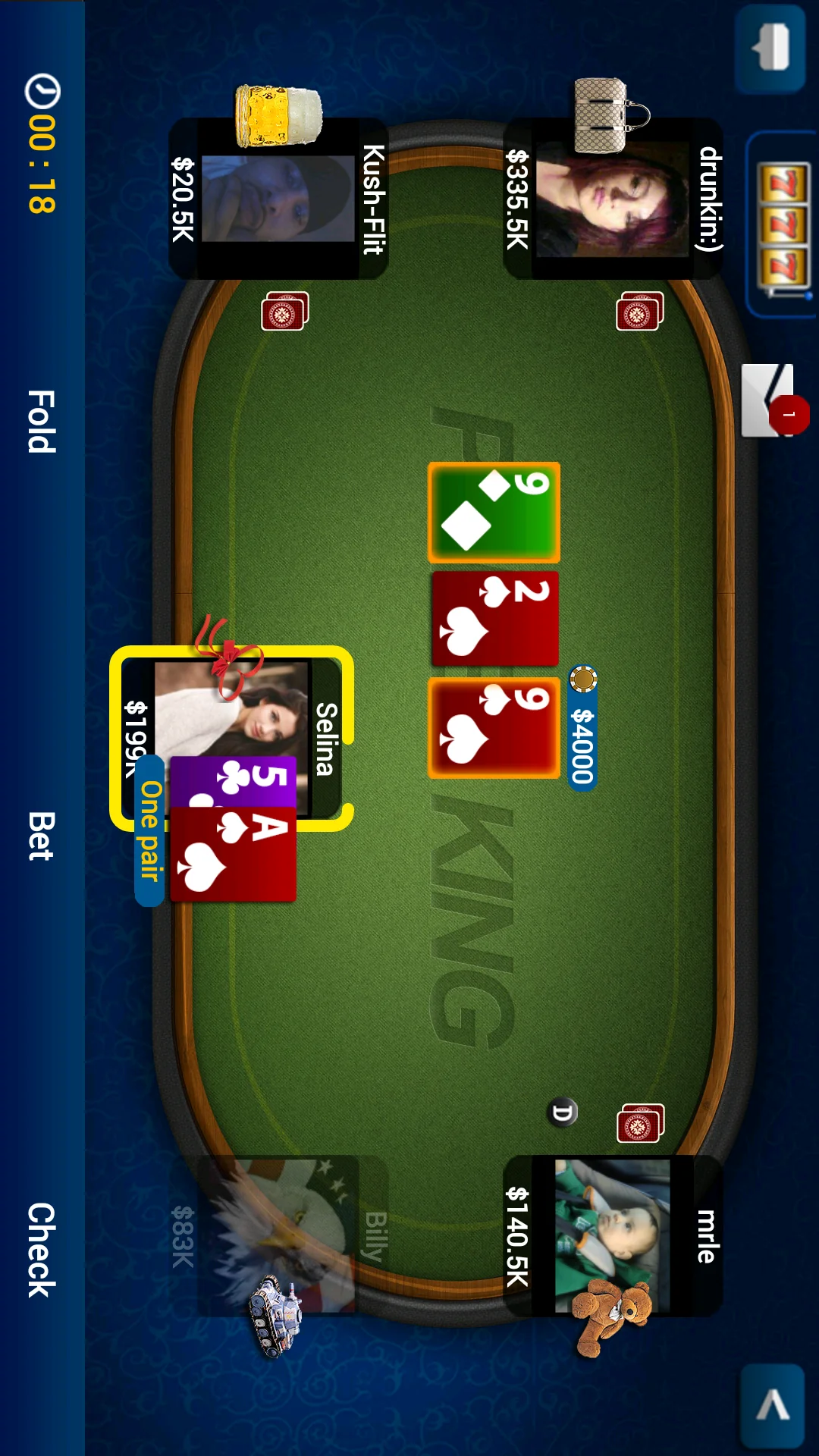 Tangkapan layar Texas Holdem Poker Pro 2