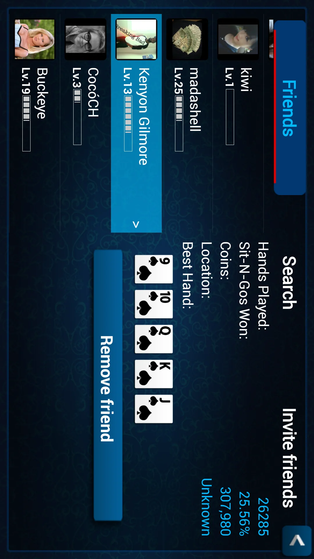 Tangkapan layar Texas Holdem Poker Pro 4