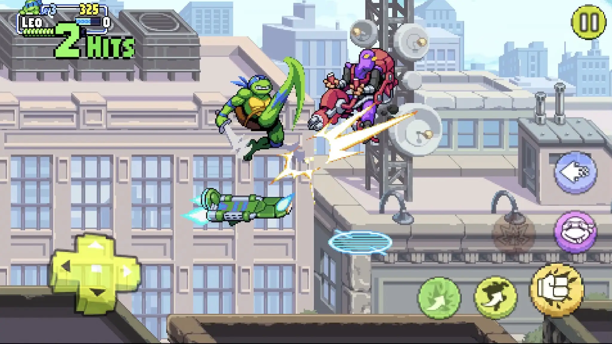 Snímek obrazovky TMNT: Shredder's Revenge 6