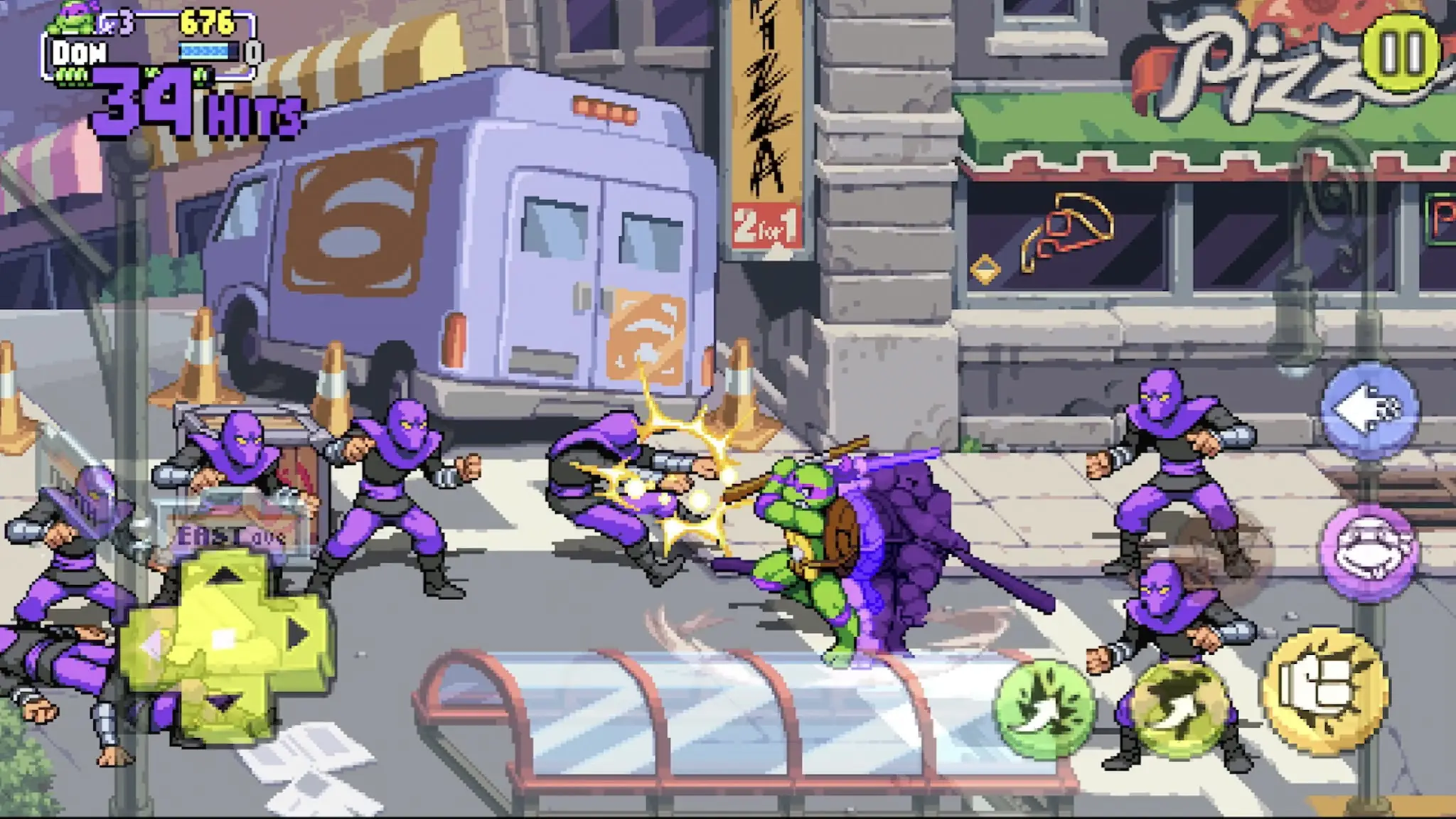 Snímek obrazovky TMNT: Shredder's Revenge 8