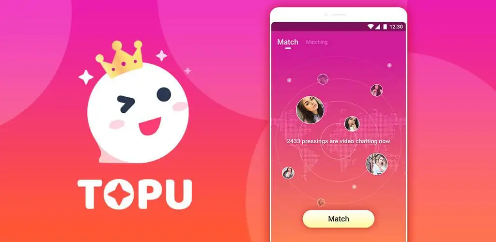 TopU - chat vidéo en ligne application cover art for Android