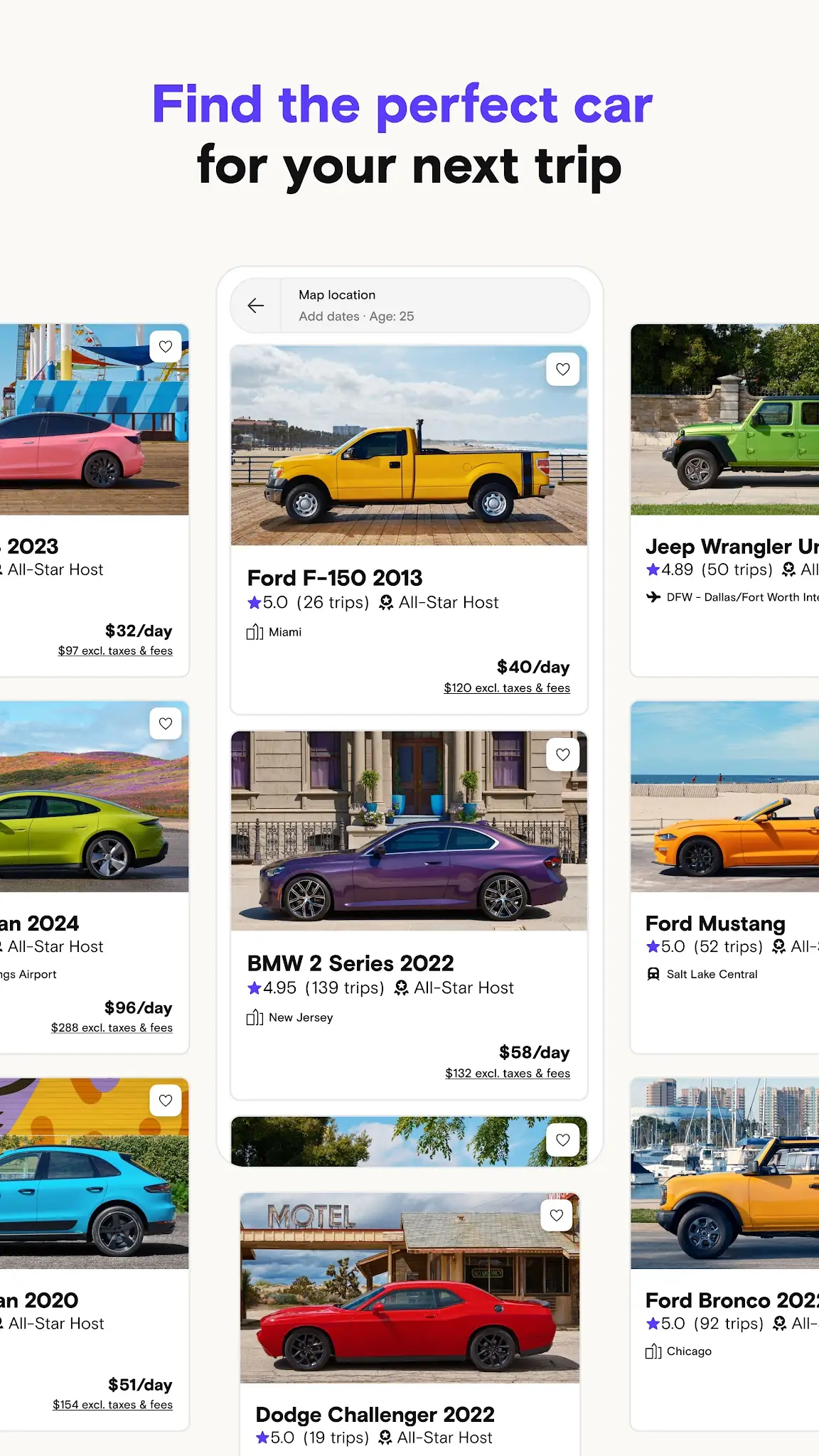 Zrzut ekranu Turo — Car rental marketplace 2