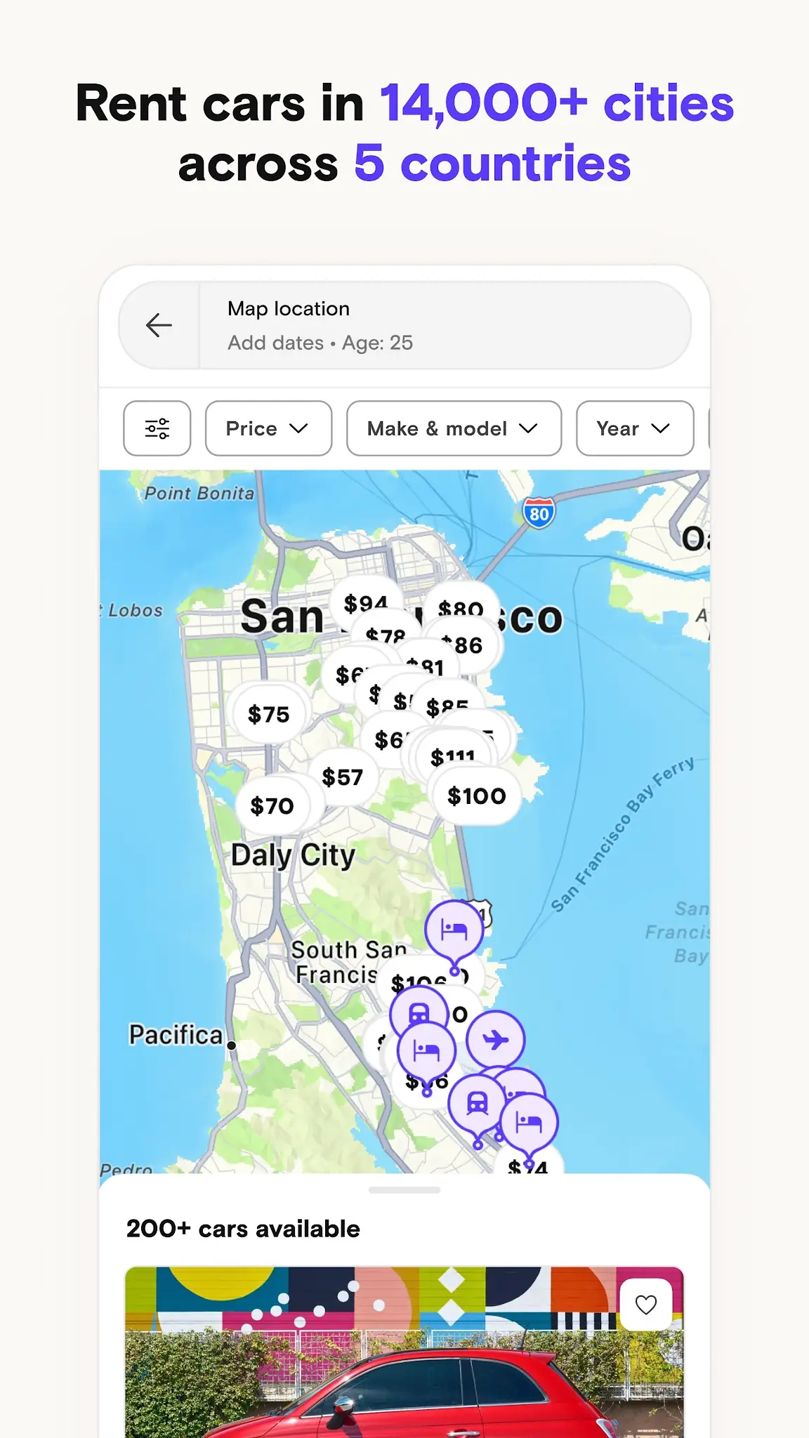 Zrzut ekranu Turo — Car rental marketplace 3