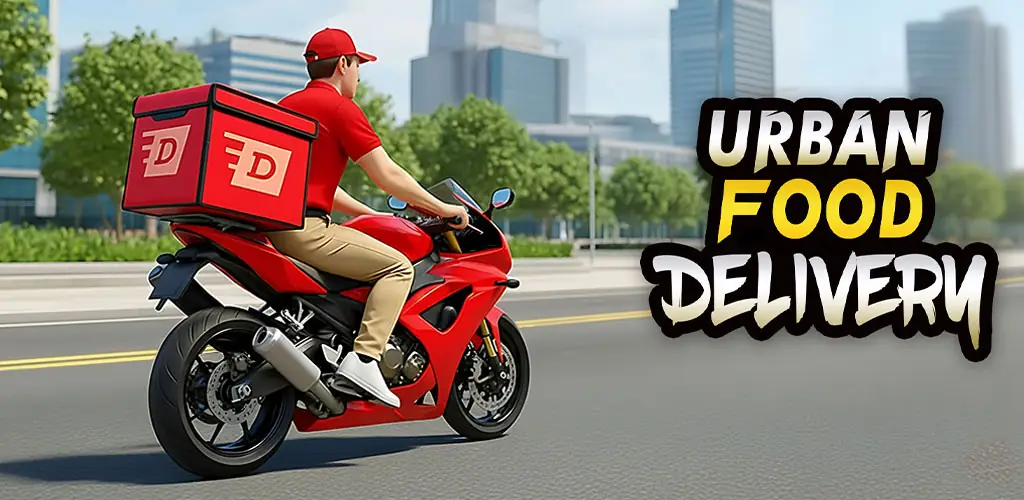 Urban Food Delivery Game játszma, meccs borítókép Androidhoz