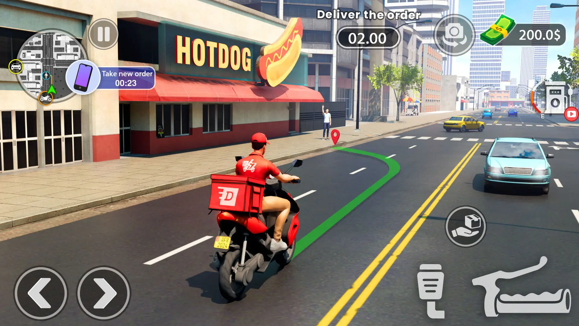 Urban Food Delivery Game képernyőkép 1