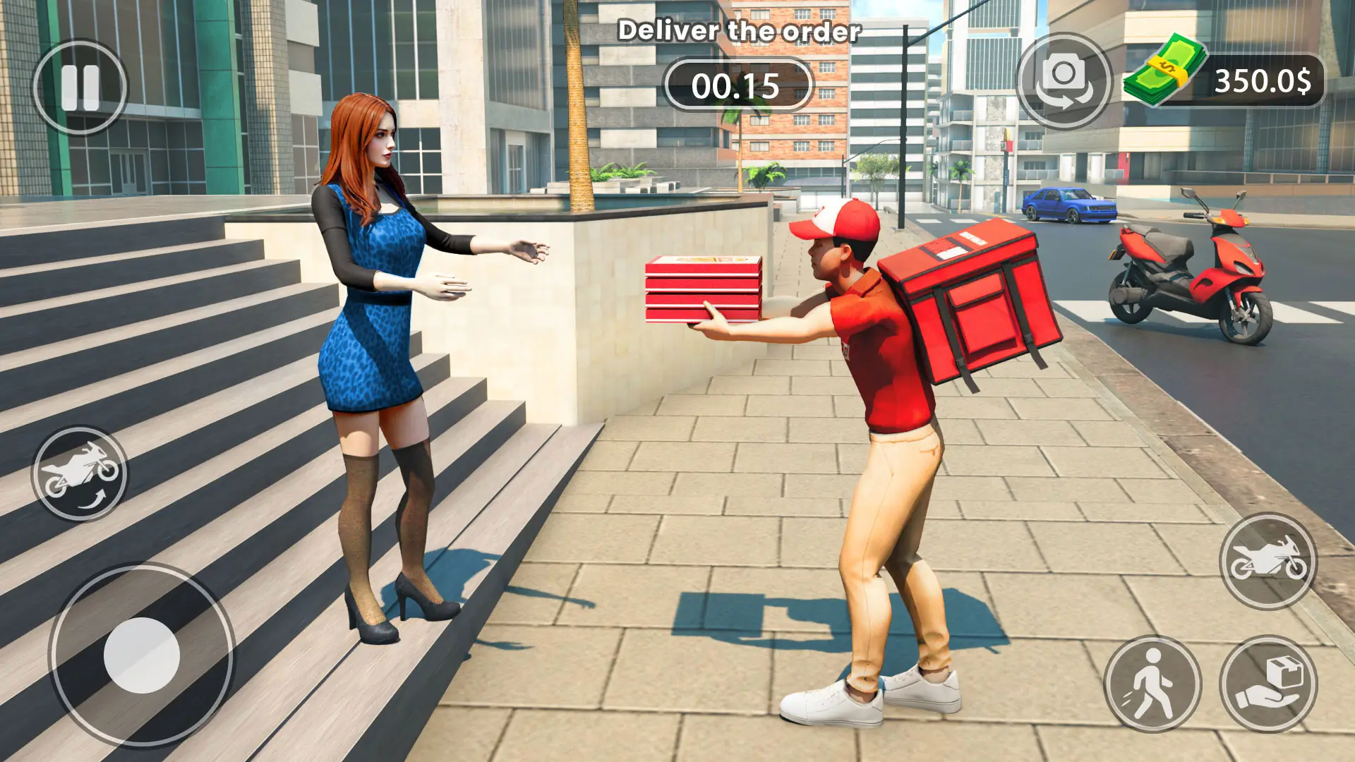 Urban Food Delivery Game képernyőkép 4