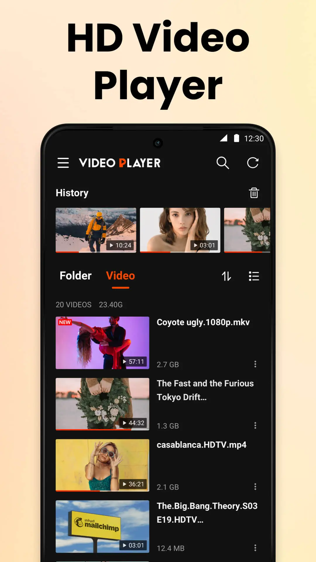 Tangkapan layar Pemutar Video Offline 2