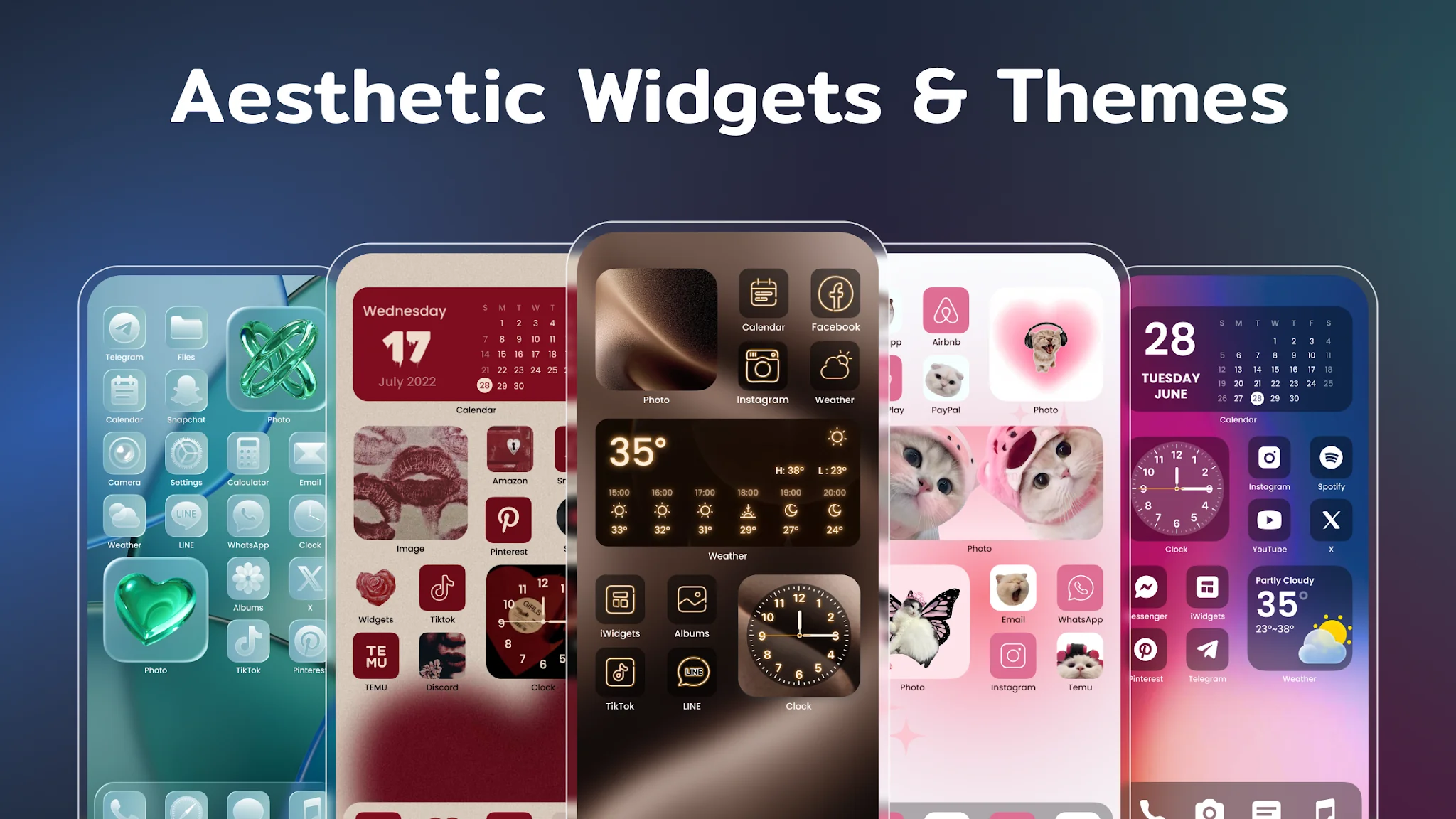 Schermata Widget e Temi: iWidgets 1