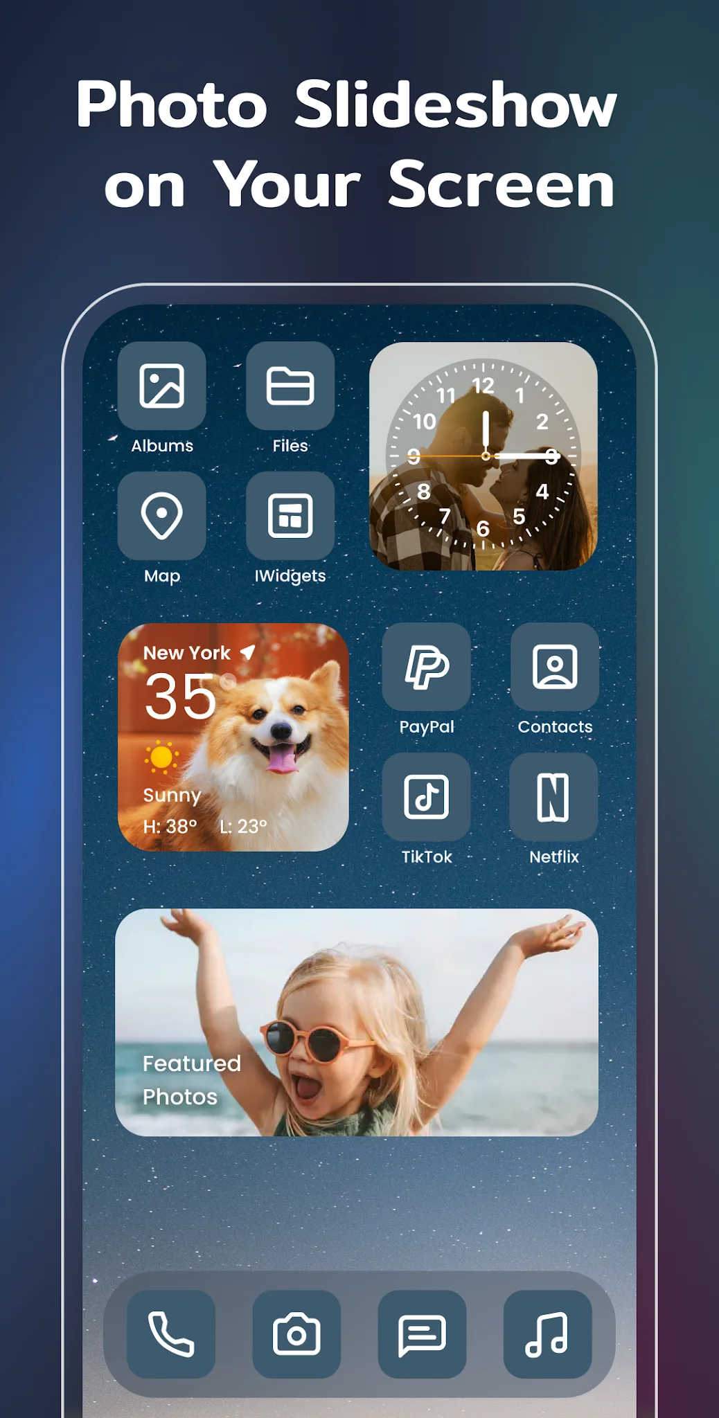 Schermata Widget e Temi: iWidgets 4