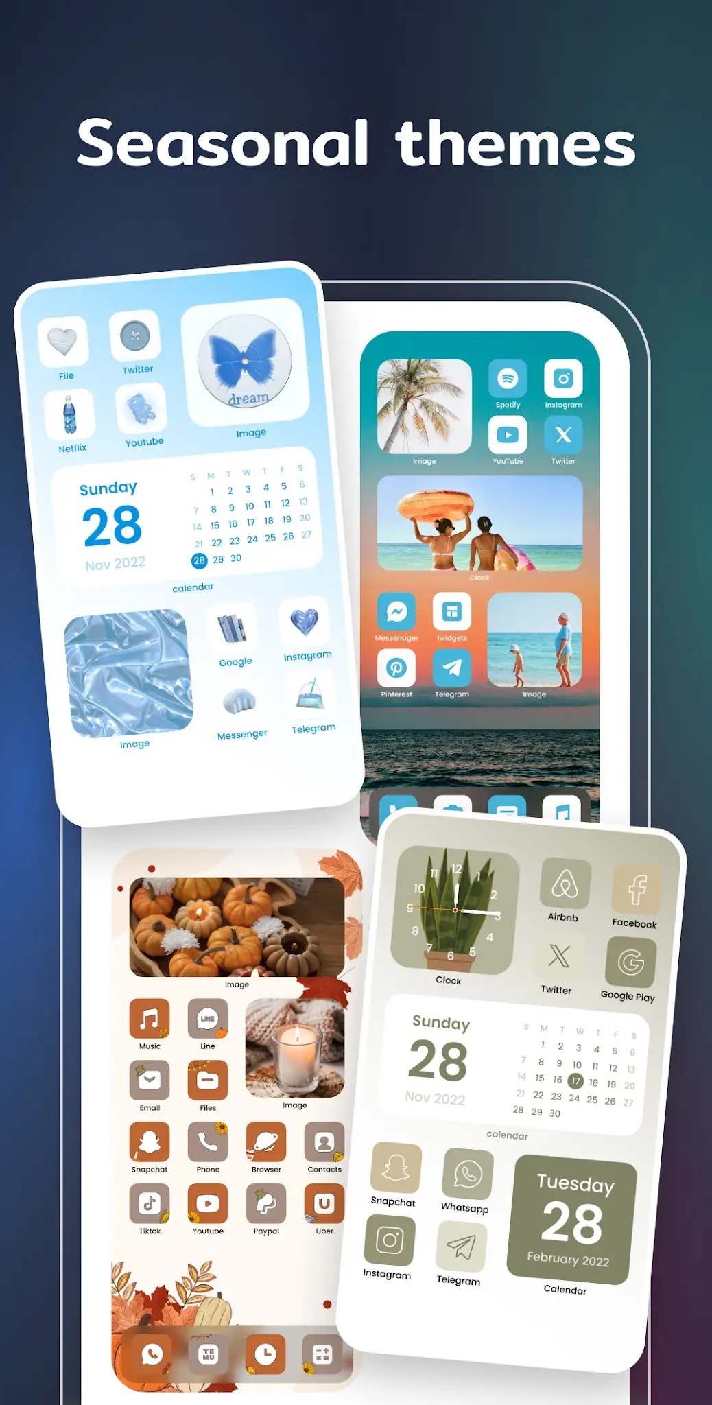 Schermata Widget e Temi: iWidgets 6