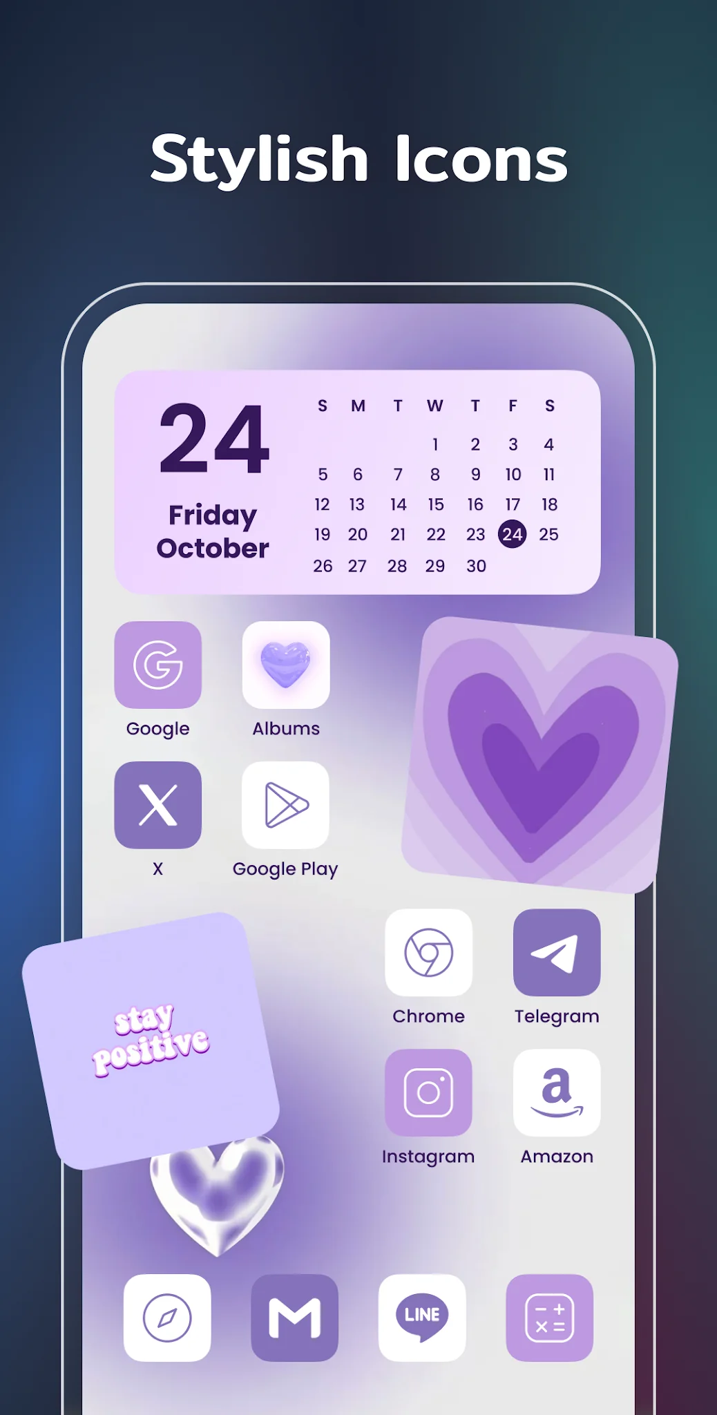 Schermata Widget e Temi: iWidgets 8