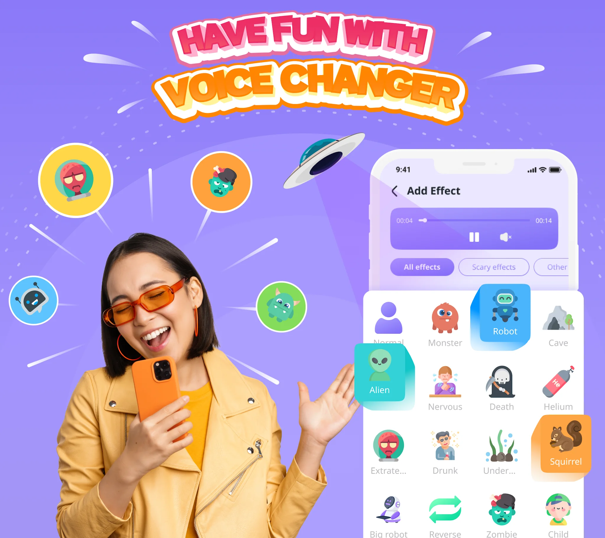 Скриншот Voice changer & Sound Effects 1