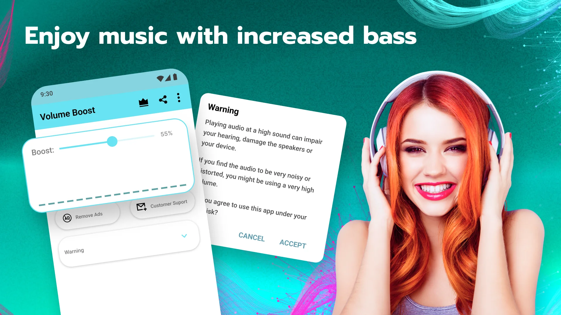 Volume Booster for Android képernyőkép 2