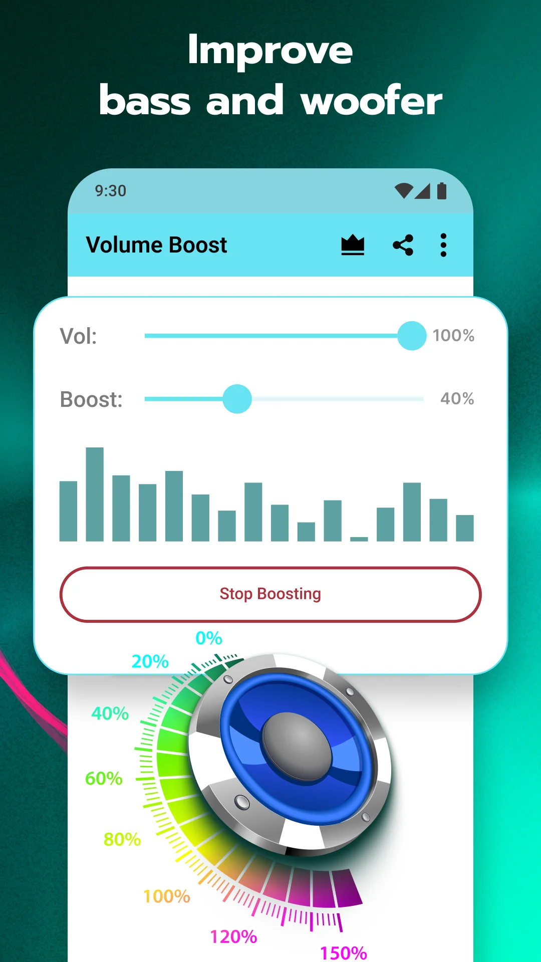 Volume Booster for Android képernyőkép 4