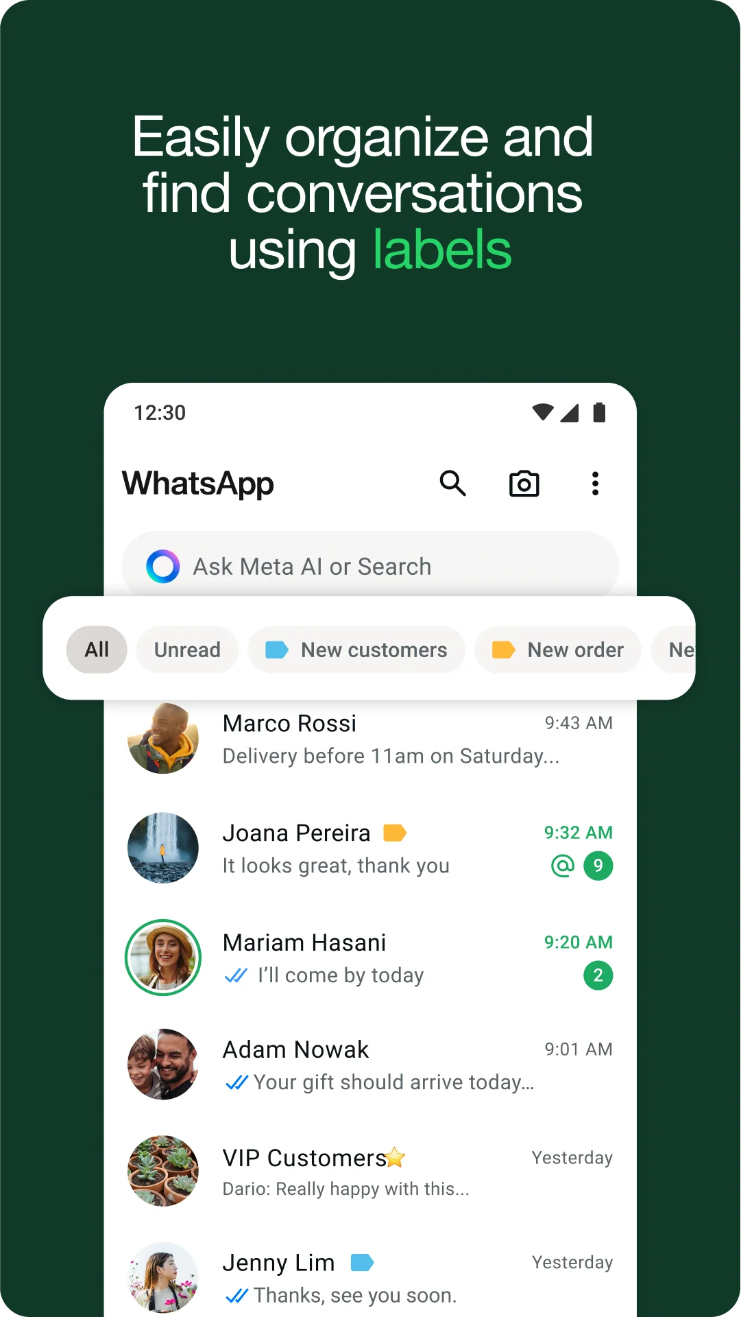 Скріншот WhatsApp Business 7