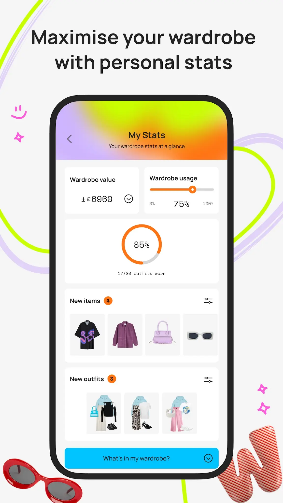 Снимка на екрана Whering:Digital Closet Stylist 5