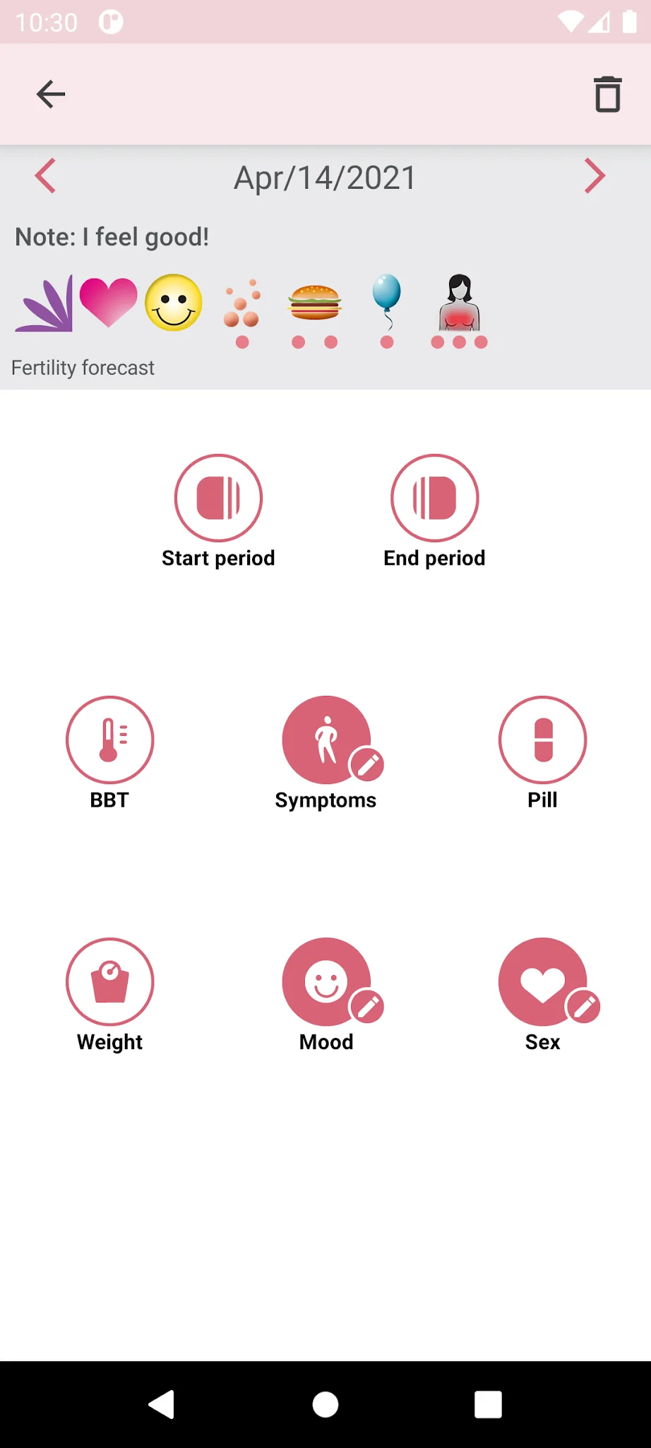 Screenshot WomanLog कैलेंडर 3