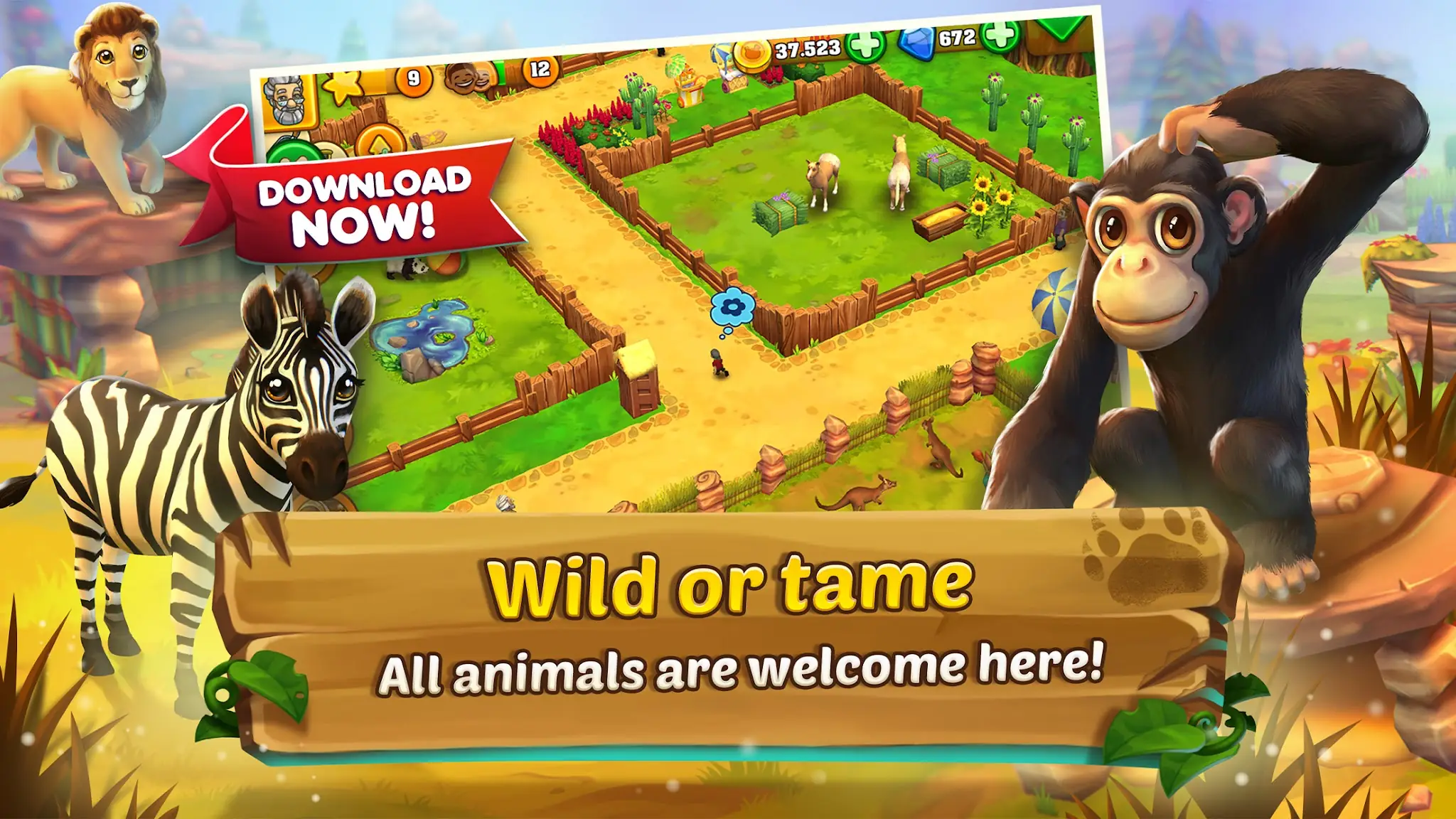 Снимка на екрана Zoo 2: Animal Park 3