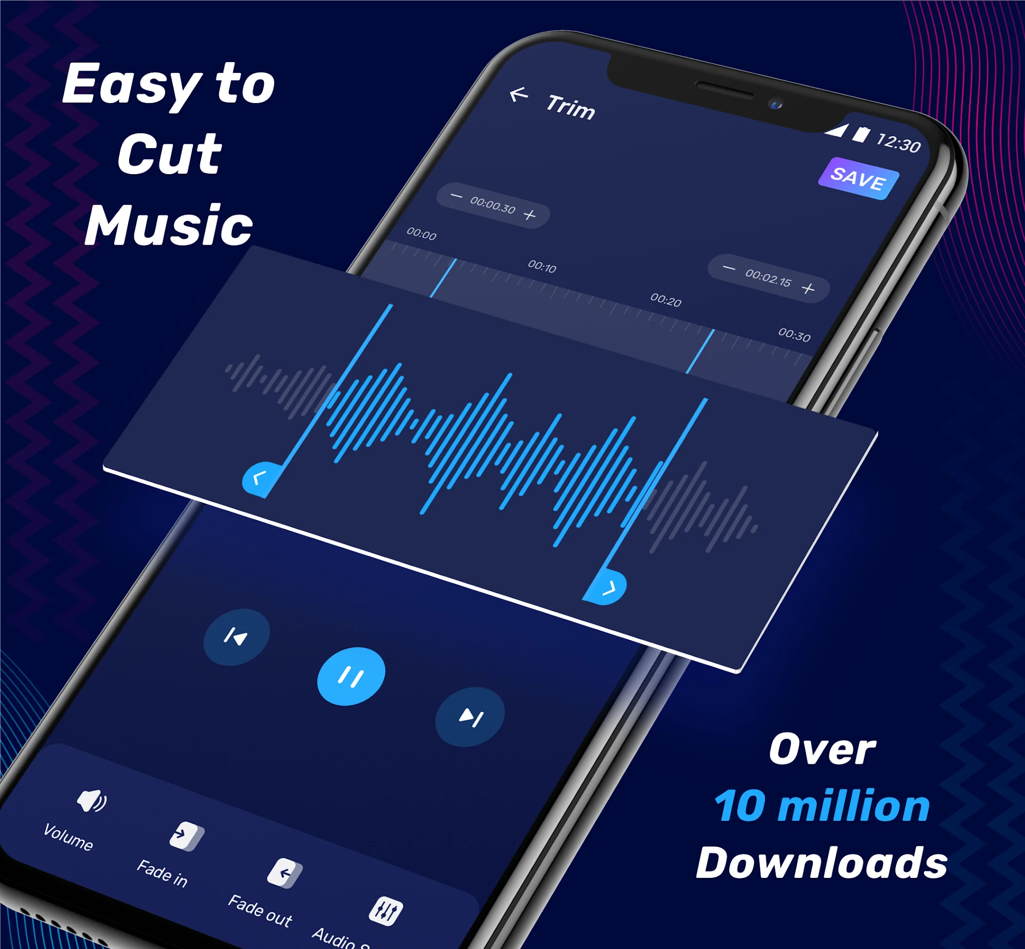 Captură de ecran Audio Editor & Music Editor 1