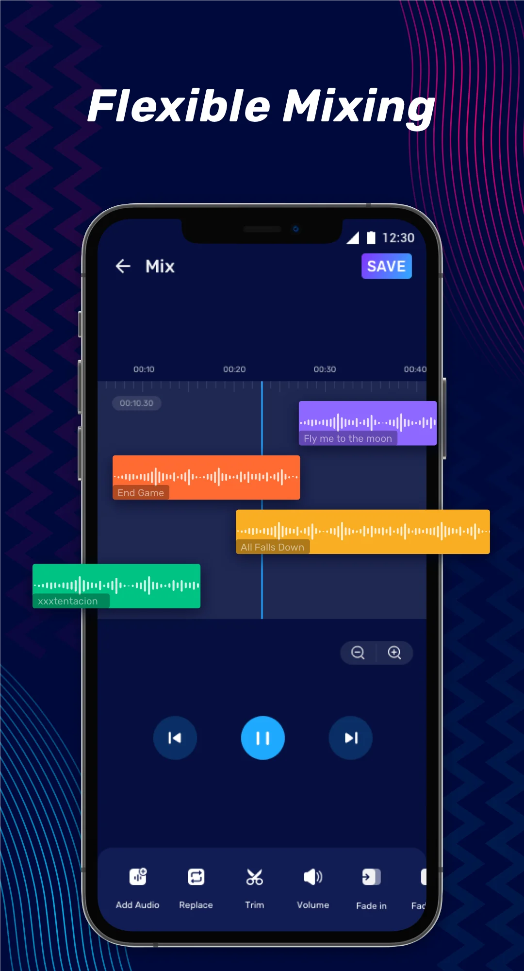 Captură de ecran Audio Editor & Music Editor 4