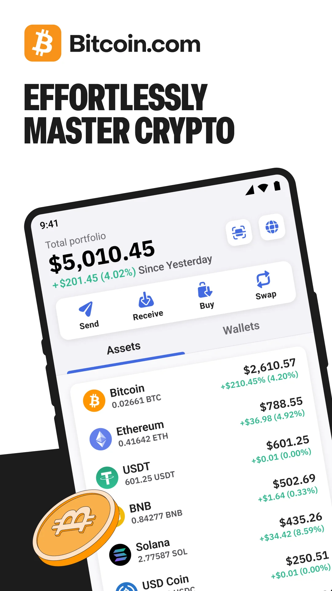 Captură de ecran Bitcoin.com Wallet: Buy, Sell 1