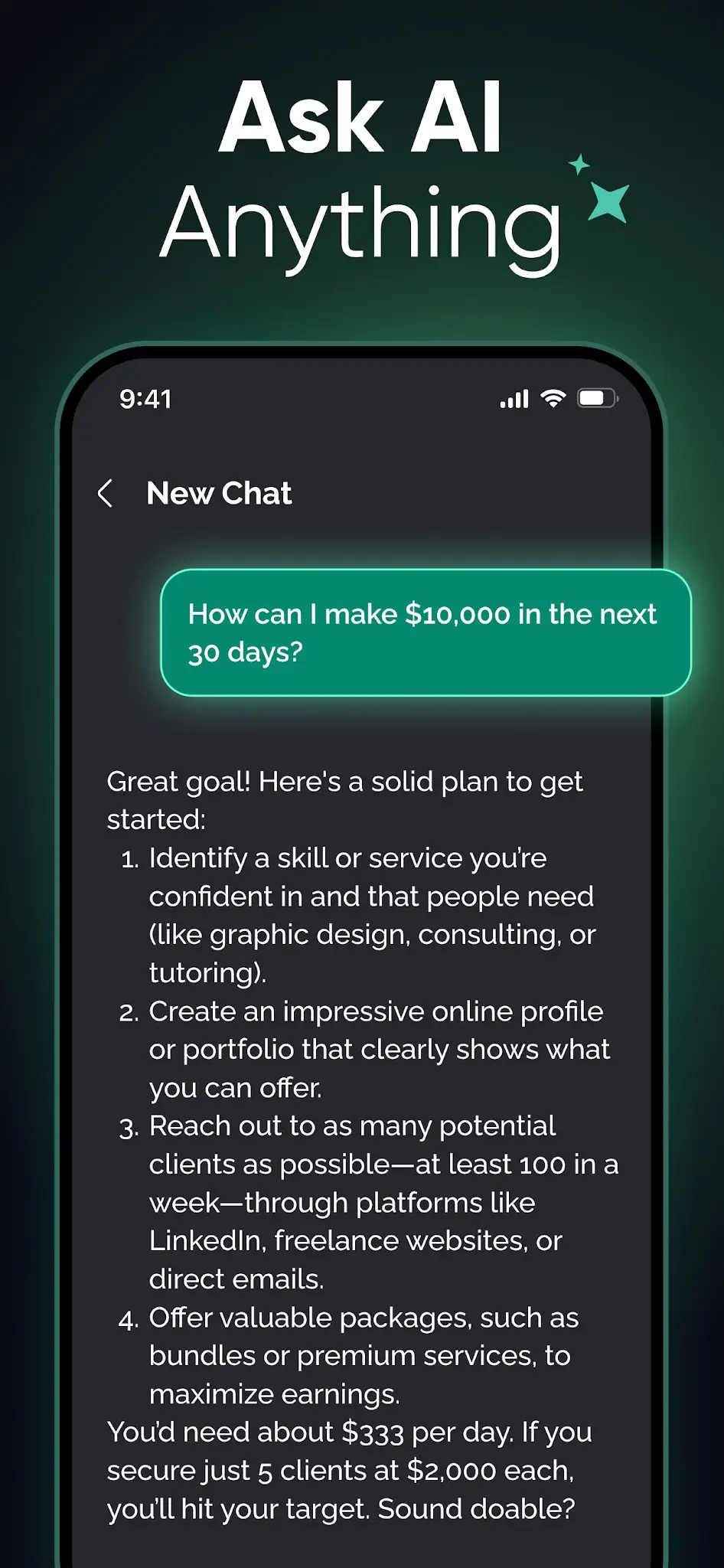 Capture d'écran Chat IA: Chatbot en Francais 2