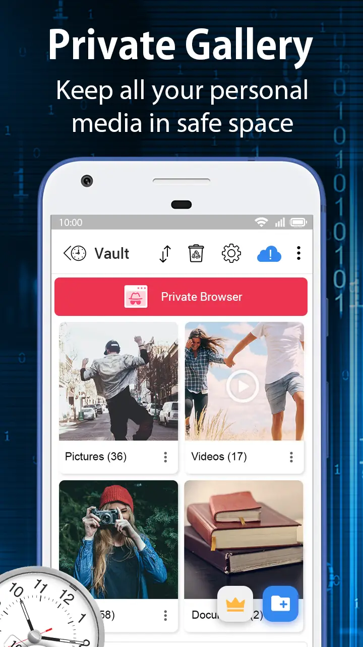 截图 Clock Vault-Hide Photos,Videos 2