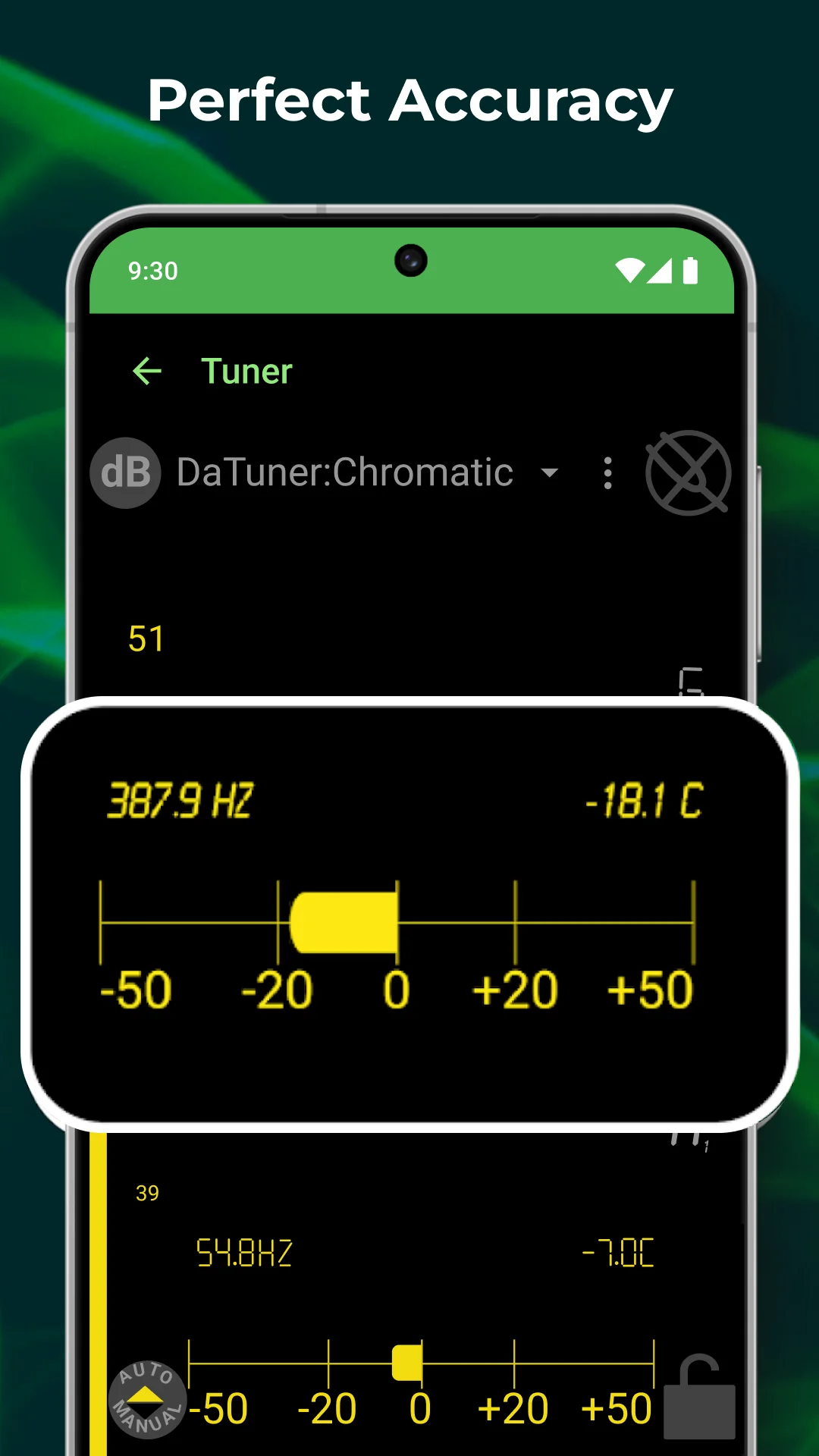 Снимка на екрана DaTuner: Tuner & Metronome 3