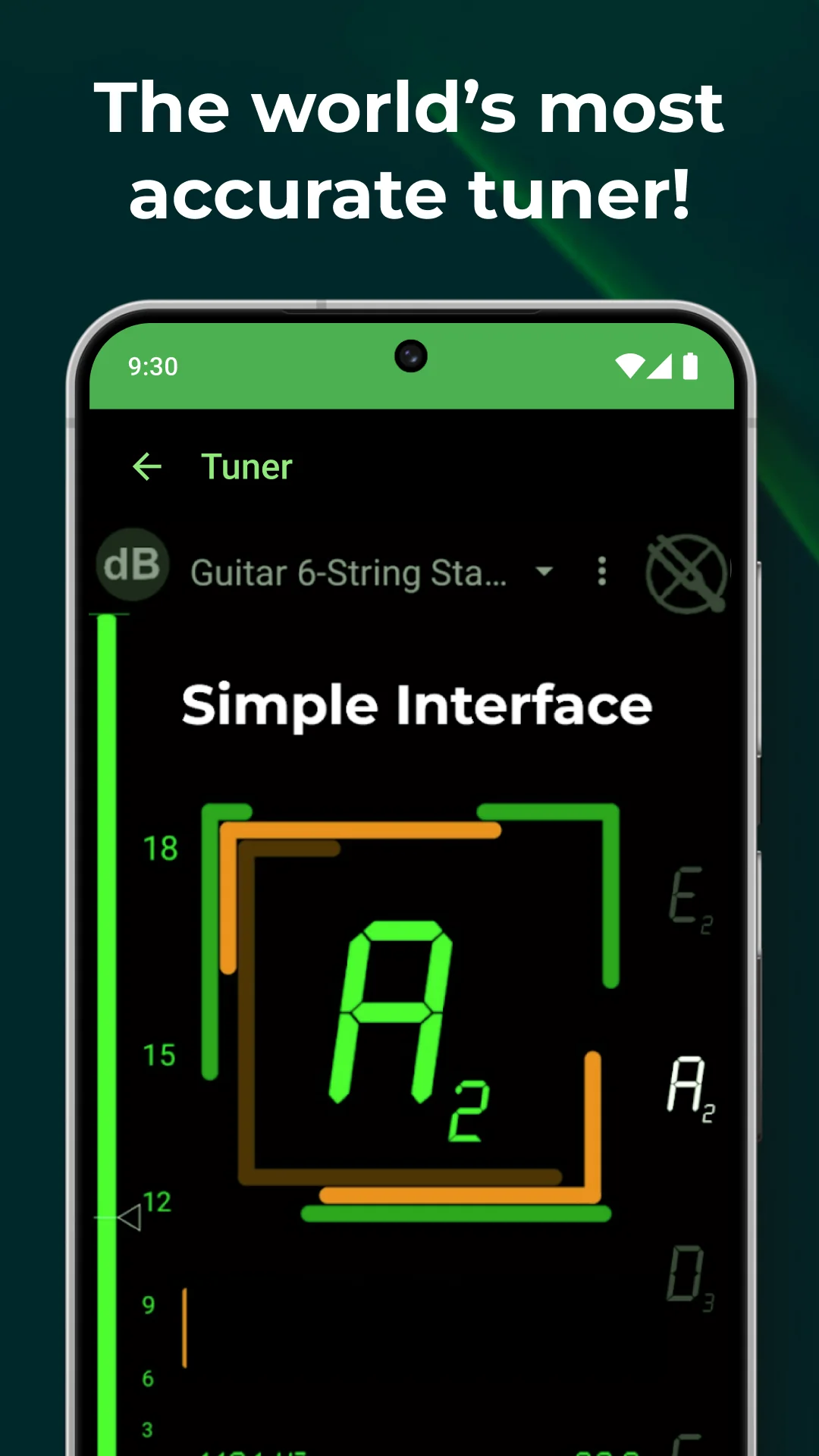 Снимка на екрана DaTuner: Tuner & Metronome 8