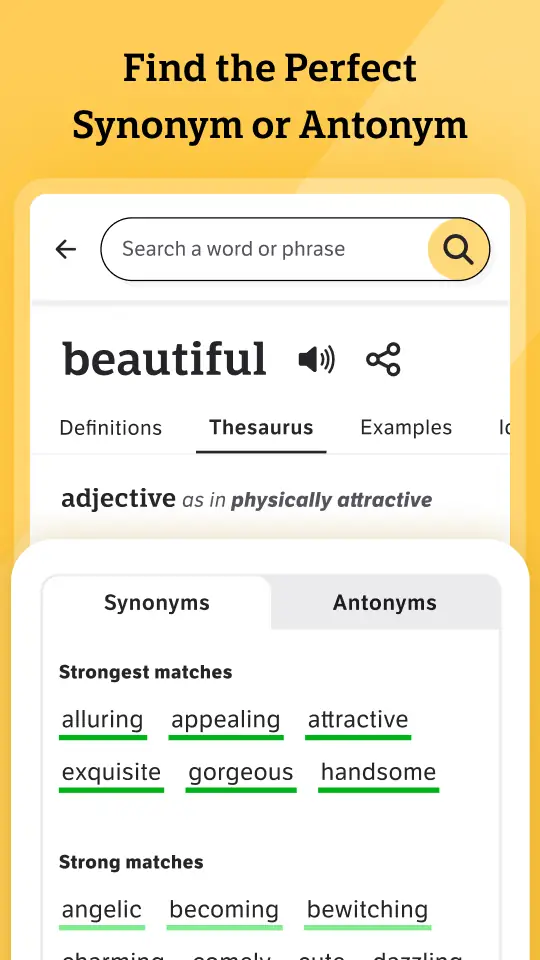 Снимка на екрана Dictionary.com: English Words 3