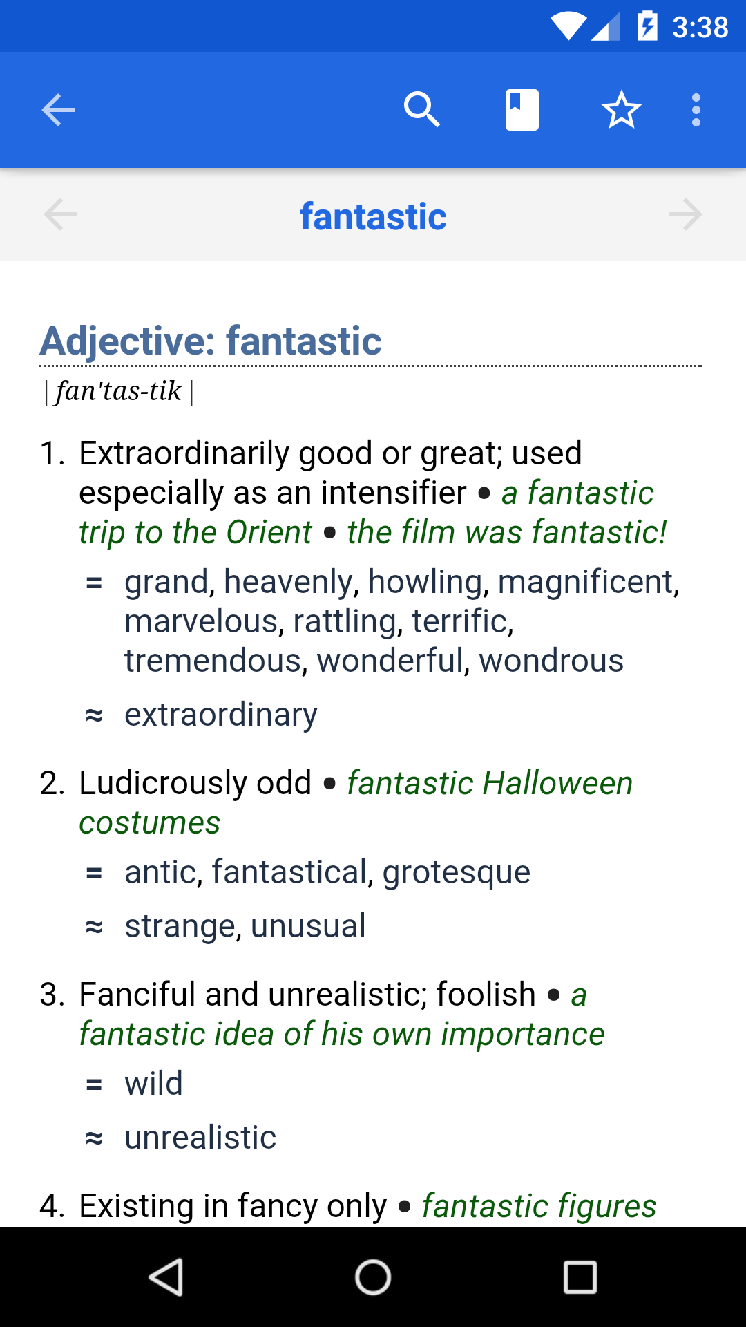 Captura de pantalla Dictionary - WordWeb 1