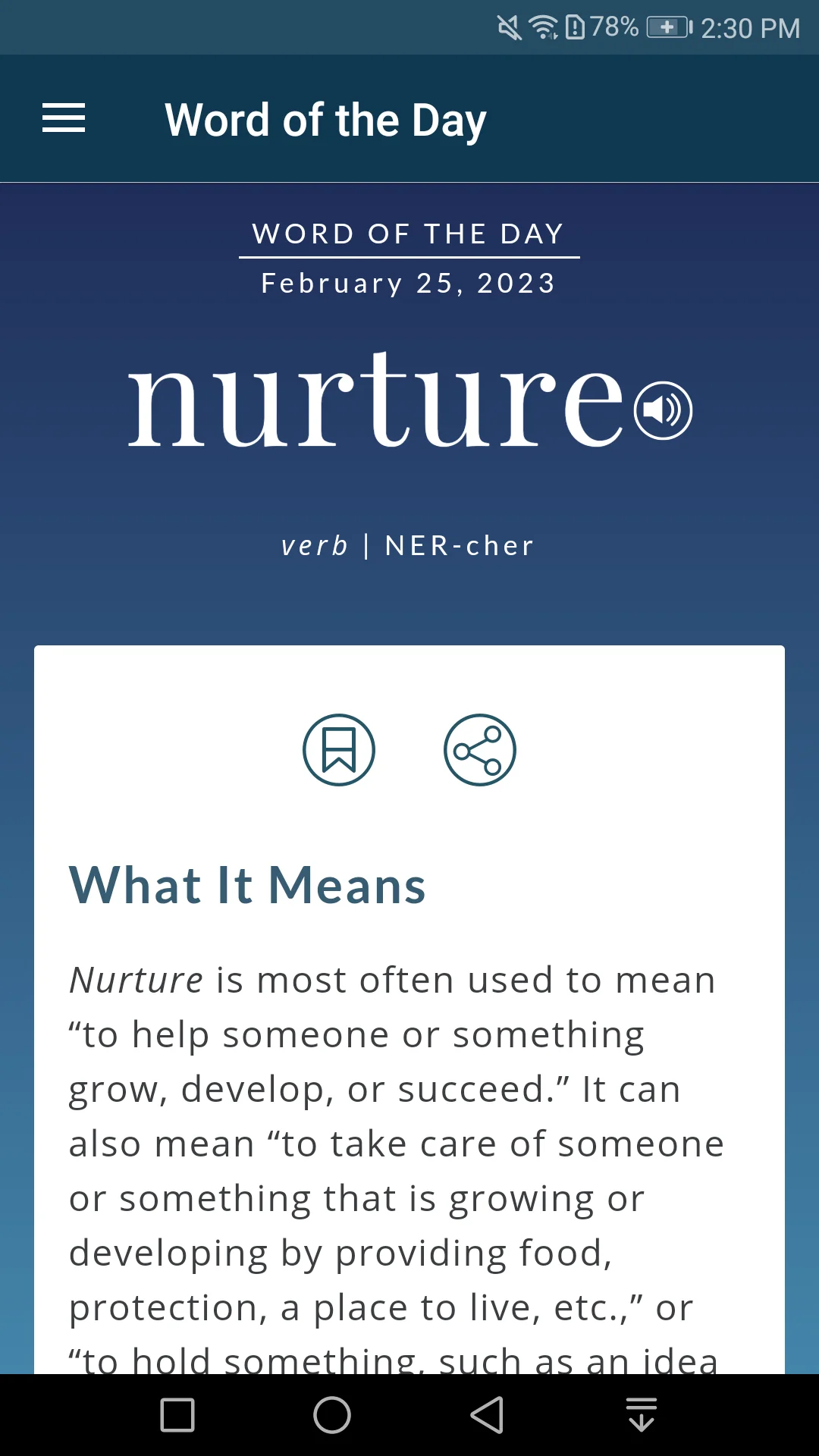 Ảnh chụp màn hình Dictionary - Merriam-Webster 2