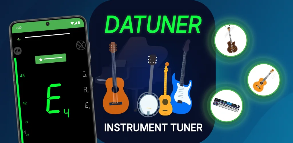 DaTuner: Tuner & Metronome приложение корица за Android