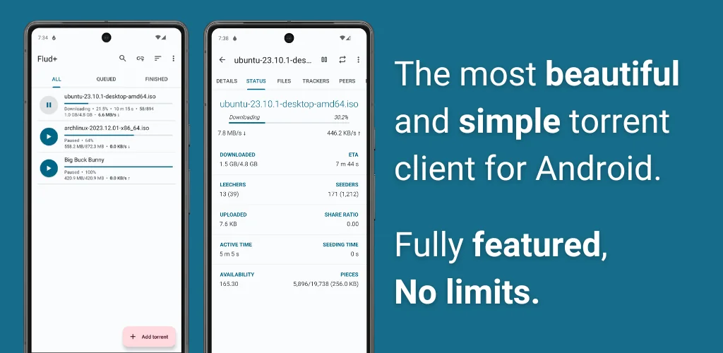 Flud - Torrent kliens kb borítókép Androidhoz