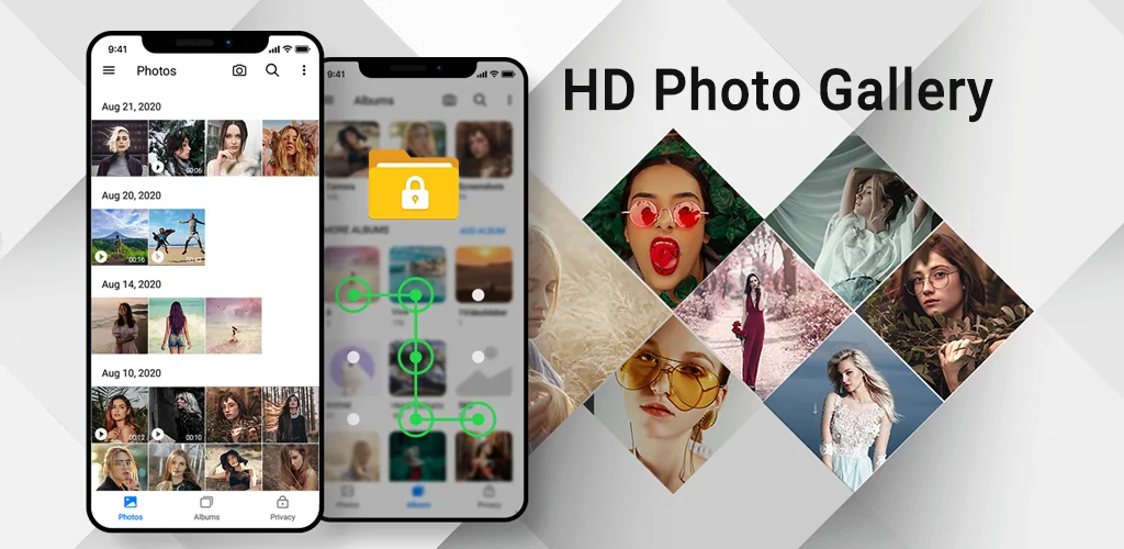 Галерея - фотоальбом и галереи приложение обложка для Android