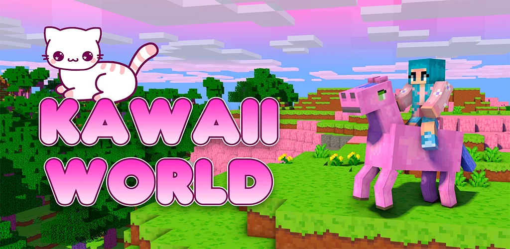 Kawaii World - Craft and Build खेल Android के लिए कवर आर्ट