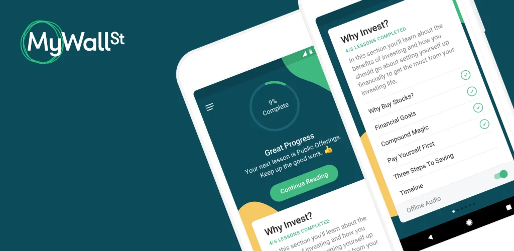 Learn: Stock Market Investing приложение корица за Android