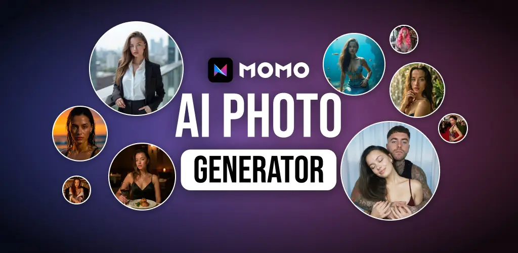 Momo - AI Photo Generator приложение обложка для Android