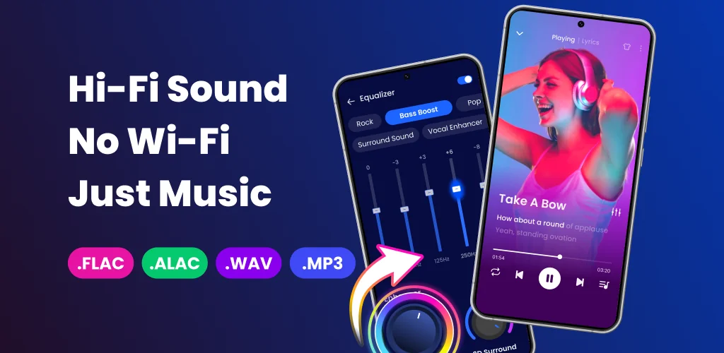 android용 MP3 플레이어 & 오프라인 음악 플레이어 앱 커버 아트