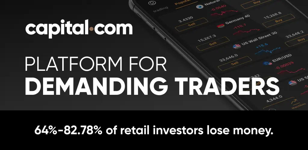 Інтернет Трейдiнг Capital.com додаток обкладинка для Android
