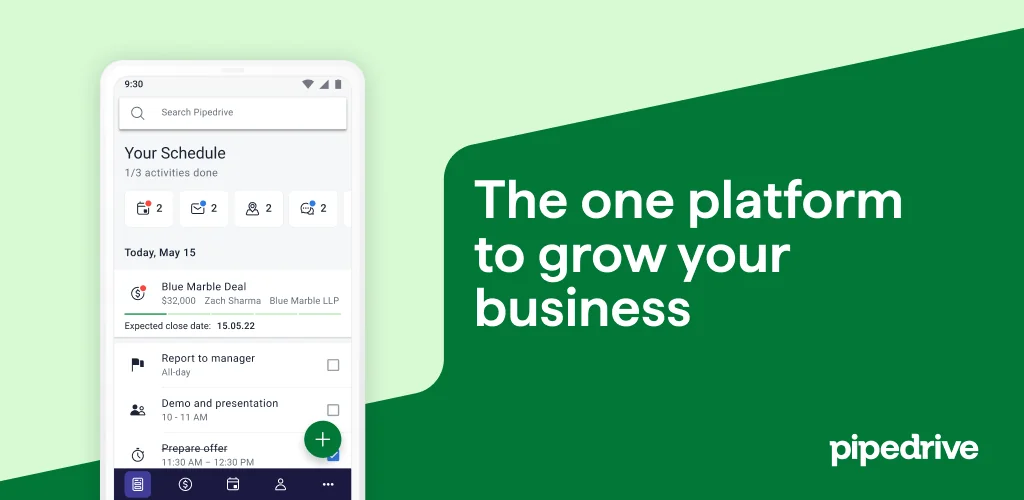 CRM Mobile: Pipedrive app cover art for Android