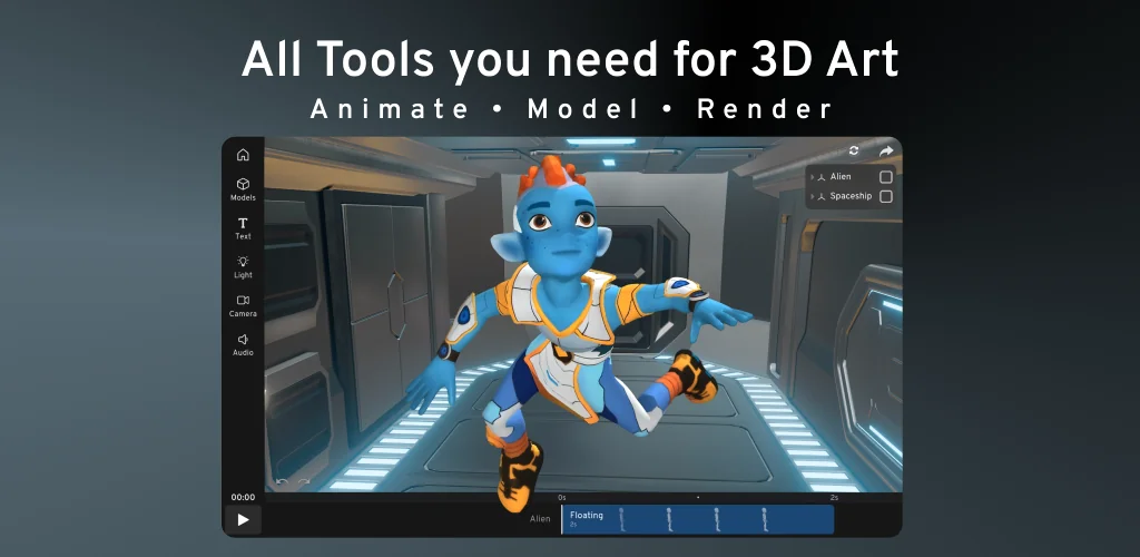 Prisma3D - Animation, Modeling अनुप्रयोग Android के लिए कवर आर्ट